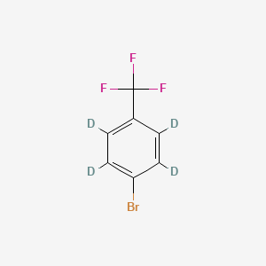 molecular formula C7H4BrF3 B12404307 1-Bromo-4-(trifluoromethyl)benzene-d4 