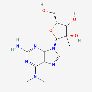 (2R,3S,5R)-2-[2-amino-6-(dimethylamino)purin-9-yl]-5-(hydroxymethyl)-3-methyloxolane-3,4-diol