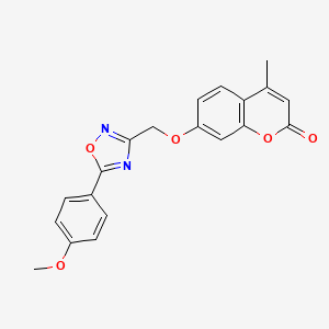 7-[[5-(4-methoxyphenyl)-1,2,4-oxadiazol-3-yl]methoxy]-4-methylchromen-2-one