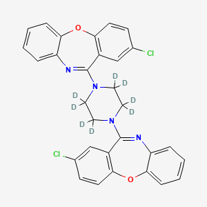 molecular formula C30H22Cl2N4O2 B12404335 Loxapine impurity 2-d8 