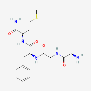 molecular formula C19H29N5O4S B12404365 D-Ala-Gly-Phe-Met-NH2 