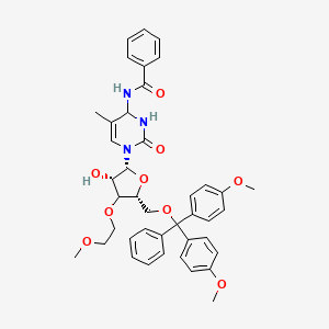 N-[3-[(2R,3S,5R)-5-[[bis(4-methoxyphenyl)-phenylmethoxy]methyl]-3-hydroxy-4-(2-methoxyethoxy)oxolan-2-yl]-5-methyl-2-oxo-1,6-dihydropyrimidin-6-yl]benzamide