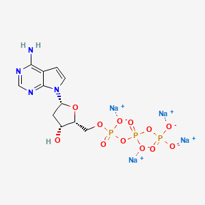 molecular formula C11H13N4Na4O12P3 B12404380 2'-Deoxytubercidin 5'-triphosphate (sodium) 