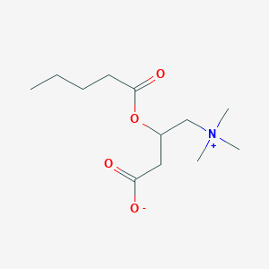 molecular formula C12H23NO4 B1240441 O-戊酰肉碱 
