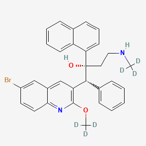 molecular formula C31H29BrN2O2 B12404410 Bedaquiline impurity 2-d6 