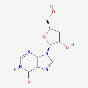 9-[(2R,5S)-3-hydroxy-5-(hydroxymethyl)oxolan-2-yl]-1H-purin-6-one