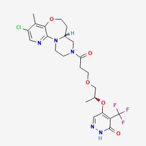 molecular formula C23H27ClF3N5O5 B12404422 Parp7-IN-12 