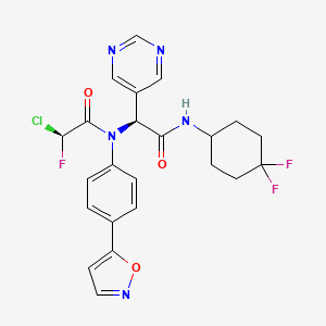 molecular formula C23H21ClF3N5O3 B12404452 INSCoV-614(1B) 