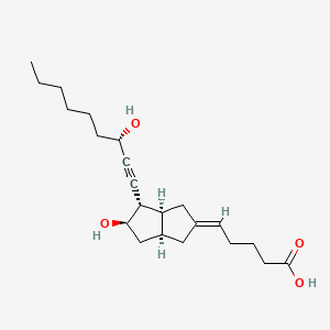 molecular formula C22H34O4 B1240447 13,14-Didehydro-20-methylcarboprostacyclin CAS No. 78542-68-4