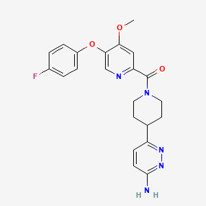 molecular formula C22H22FN5O3 B12404527 Trpc6-IN-3 CAS No. 2311863-36-0