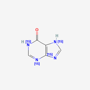 molecular formula C5H4N4O B12404558 Hypoxanthine-15N4 