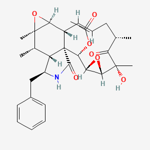 molecular formula C30H37NO7 B1240459 19,20-Epoxycytochalasin Q 