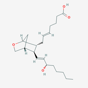 molecular formula C21H34O4 B1240460 (E)-7-[(1S,4R,5S,6R)-5-[(E,3S)-3-hydroxyoct-1-enyl]-2-oxabicyclo[2.2.1]heptan-6-yl]hept-5-enoic acid 