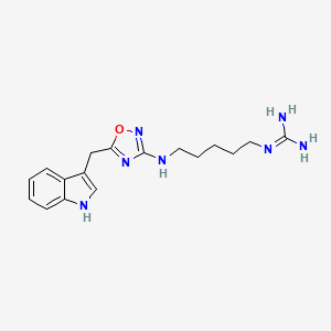 molecular formula C17H23N7O B12404608 Phidianidine B 