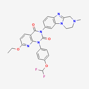 molecular formula C27H24F2N6O4 B12404622 Mat2A-IN-10 