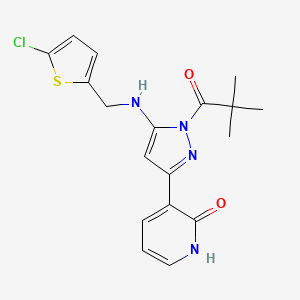 molecular formula C18H19ClN4O2S B12404630 Thrombin inhibitor 6 