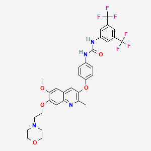 molecular formula C32H30F6N4O5 B12404645 C-RAF kinase-IN-1 