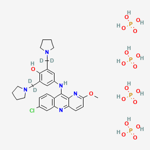 molecular formula C29H44ClN5O18P4 B12404674 Pyronaridine-d4 (tetraphosphate) 