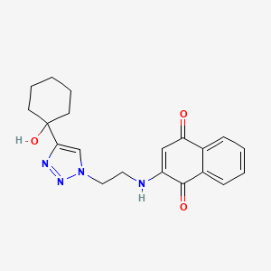 molecular formula C20H22N4O3 B12404677 Antimalarial agent 26 