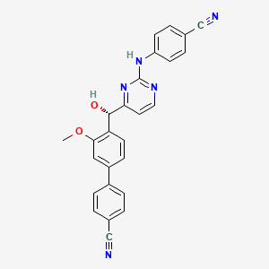 molecular formula C26H19N5O2 B12404686 HIV-1 inhibitor-24 