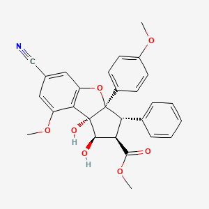 molecular formula C28H25NO7 B12404689 eIF4A3-IN-17 