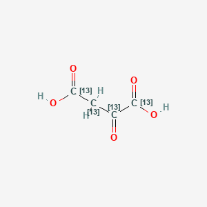 molecular formula C4H4O5 B12404764 2-oxo(1,2,3,4-13C4)butanedioic acid 