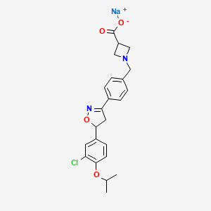 molecular formula C23H24ClN2NaO4 B12404773 S1P1 agonist 5 