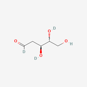 molecular formula C5H10O4 B12404778 Thyminose-d3 