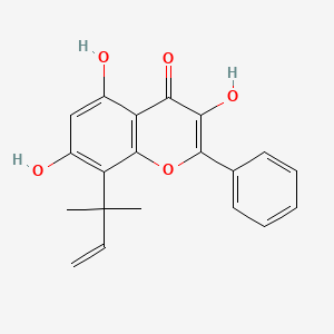 molecular formula C20H18O5 B1240480 8-(1,1-Dimethylallyl)galangin 