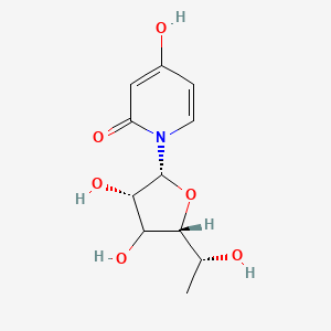 1-[(2R,3S,5R)-3,4-dihydroxy-5-[(1R)-1-hydroxyethyl]oxolan-2-yl]-4-hydroxypyridin-2-one