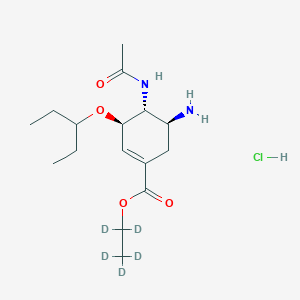 molecular formula C16H29ClN2O4 B12404860 Oseltamivir-d5 (hydrochloride) 