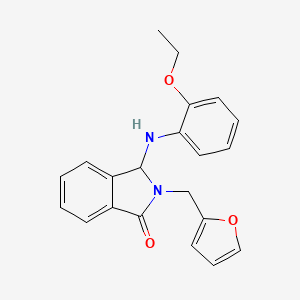 molecular formula C21H20N2O3 B1240487 3-(2-ethoxyanilino)-2-(2-furanylmethyl)-3H-isoindol-1-one 