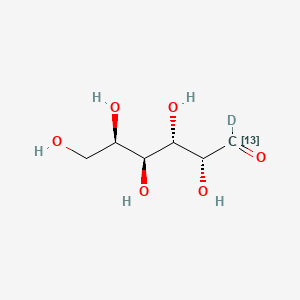 molecular formula C6H12O6 B12404886 D-Galactose-13C,d1 