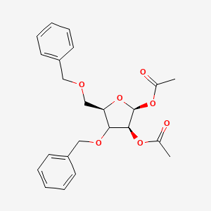 molecular formula C23H26O7 B12404901 1,2-Di-O-acetyl-3,5-di-O-benzyl-D-xylofuranose 