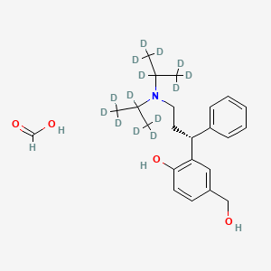 molecular formula C23H33NO4 B12404905 5-Hydroxymethyl Tolterodine-d14 (formate) 