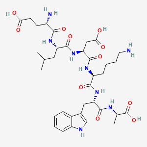 molecular formula C35H52N8O11 B12404912 Glu-Leu-Asp-Lys-Trp-Ala 