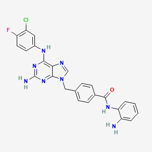 molecular formula C25H20ClFN8O B12404915 Hdac-IN-45 