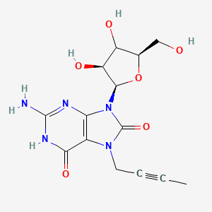 7-(Butyn-2-yl)-7,8-dihydro-8-oxo-9-(|A-D-xylofuranosyl)guanine