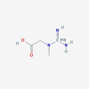 molecular formula C4H9N3O2 B12404928 Glycine, N-(aminoiminomethyl)-N-methyl-13C 