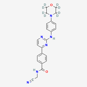 molecular formula C23H22N6O2 B12404941 Momelotinib-d8 