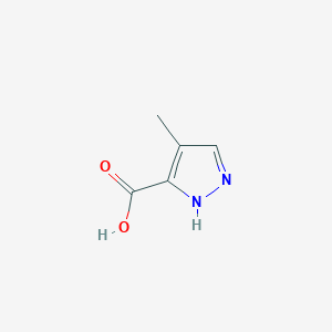 molecular formula C5H6N2O2 B1240495 4-甲基吡唑-3-羧酸 CAS No. 82231-51-4
