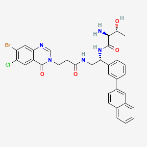 molecular formula C33H31BrClN5O4 B12404959 Antibacterial agent 91 