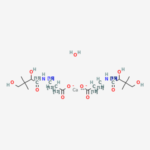 Vitamin B5,Calcium Salt Hydrate-13C3 15N