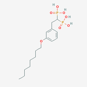 [2-(3-Octoxyphenyl)-1-phosphonoethyl]phosphonic acid