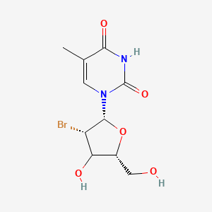 molecular formula C10H13BrN2O5 B12404980 1-[(2R,3S,5R)-3-bromo-4-hydroxy-5-(hydroxymethyl)oxolan-2-yl]-5-methylpyrimidine-2,4-dione 