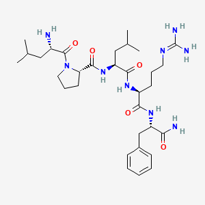 molecular formula C32H53N9O5 B12404993 Leu-Pro-Leu-Arg-Phe-NH2 CAS No. 88280-21-1