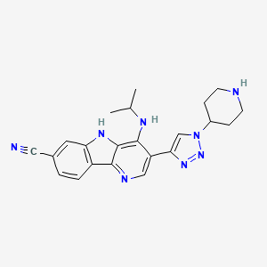 molecular formula C22H24N8 B12405000 Irak4-IN-10 