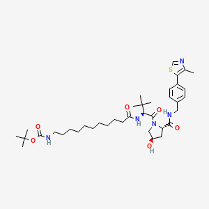 molecular formula C38H59N5O6S B12405007 (S,R,S)-AHPC-C10-NHBoc 