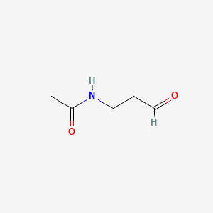 molecular formula C5H9NO2 B1240501 3-Acetamidopropanal CAS No. 73323-68-9