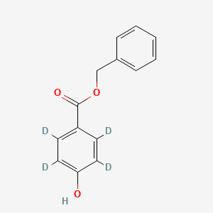 molecular formula C14H12O3 B12405065 Benzyl 4-hydroxybenzoate-2,3,5,6-D4 